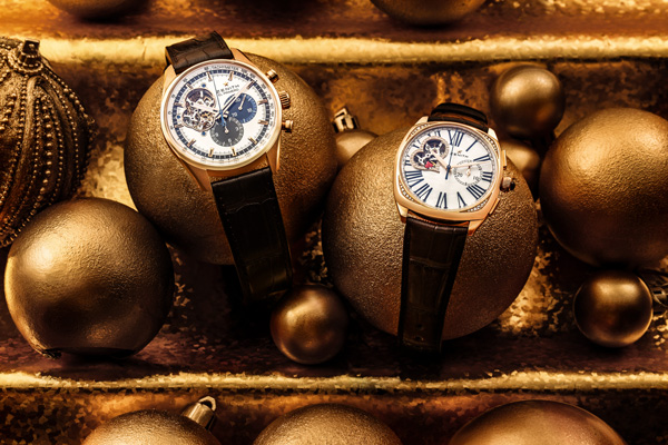 Wearing Rose Gold Case Replica Zenith Watches To Celebrate The Christmas Day