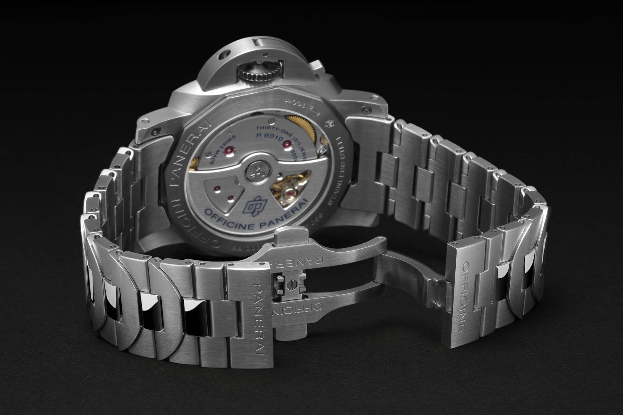 The silver dial and steel case make this Panerai pure and elegant.